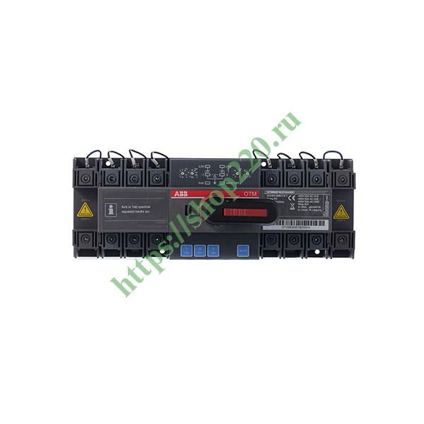 Рубильник реверсивный ABB OTM63F4C21D400C до 63А 4-полюсной с АВР 21D (выключатель нагрузки)