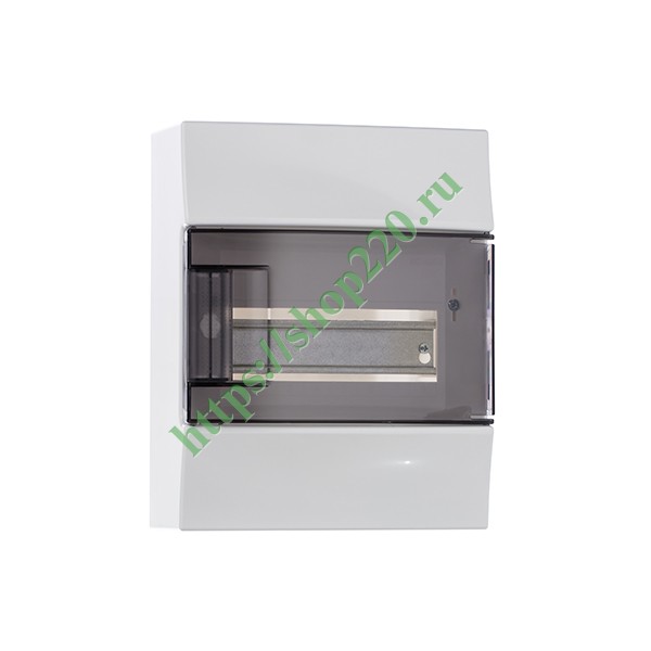 Щиток настенный ABB Mistral41 8М прозрачная дверь, клеммы (1SPE007717F0321)