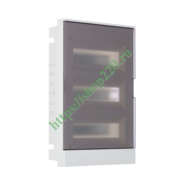 Шкаф в нишу ABB Basic E 36М (3x12) серая прозрачная дверь (c клеммами) BEF402236