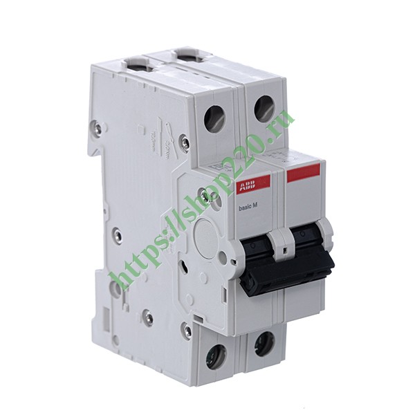 Автоматический выключатель ABB Basic M 2P 32A C 4,5кА, BMS412C32 (автомат электрический)