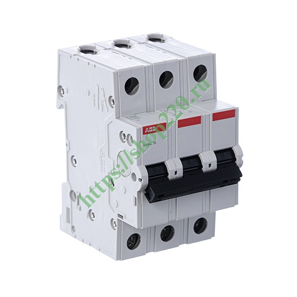 Автоматический выключатель ABB Basic M 3P 63A C 4,5кА, BMS413C63 (автомат электрический)