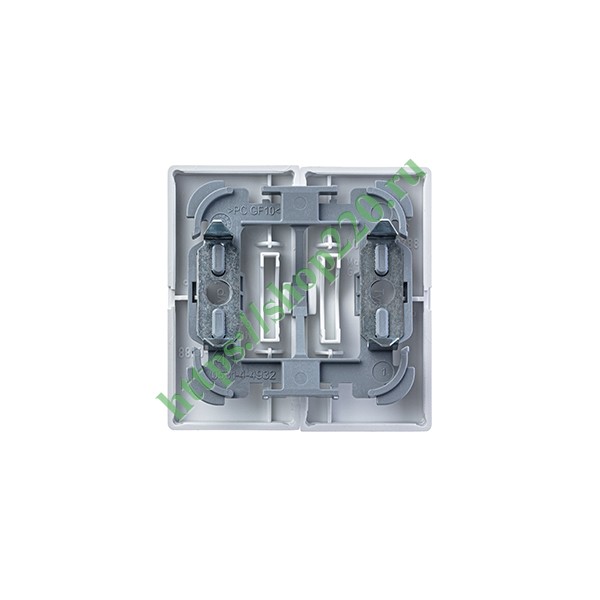 Клавиша для 2-клавишных выключателей/переключателей/кнопок ABB future белый бархат (1785-884)