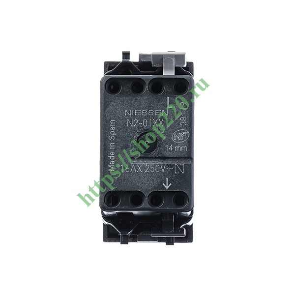 Одноклавишный выключатель 1 модуль ABB Zenit, серебристый (N2101 PL)