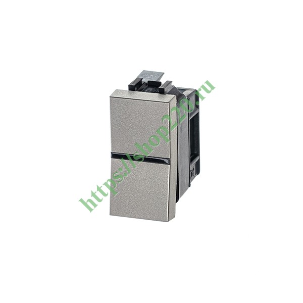 Одноклавишный выключатель 1 модуль ABB Zenit, шампань (N2101 CV)