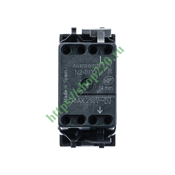 Одноклавишный выключатель 1 модуль ABB Zenit, шампань (N2101 CV)