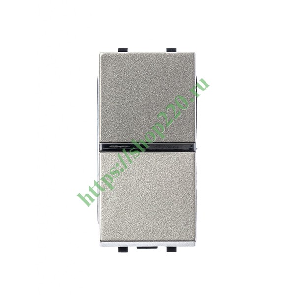 Одноклавишный переключатель 1 модуль ABB Zenit, шампань (N2102 CV)