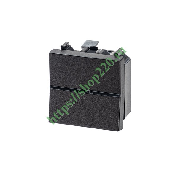 Одноклавишный выключатель 2 модуля ABB Zenit, антрацит (N2201 AN)