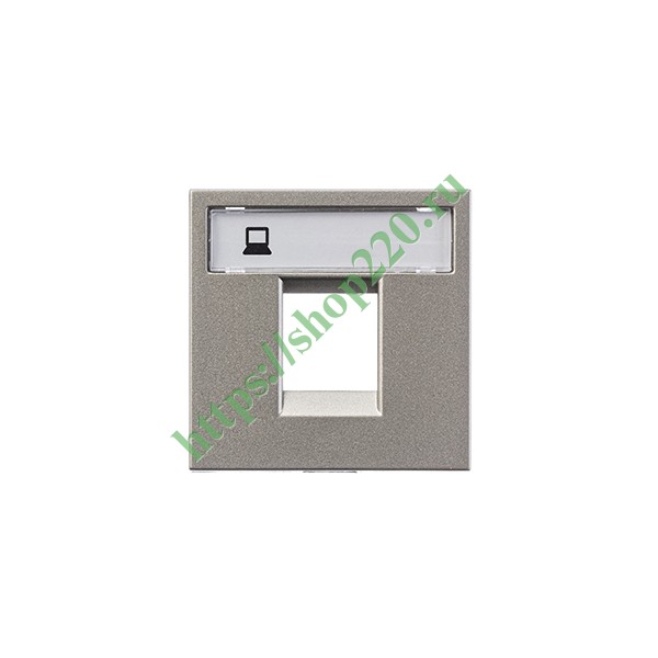 Накладка для 1-го суппорта/разъёма типа 2017... и/или 2018..., 2м ABB Zenit, шампань (N2218.1 CV)