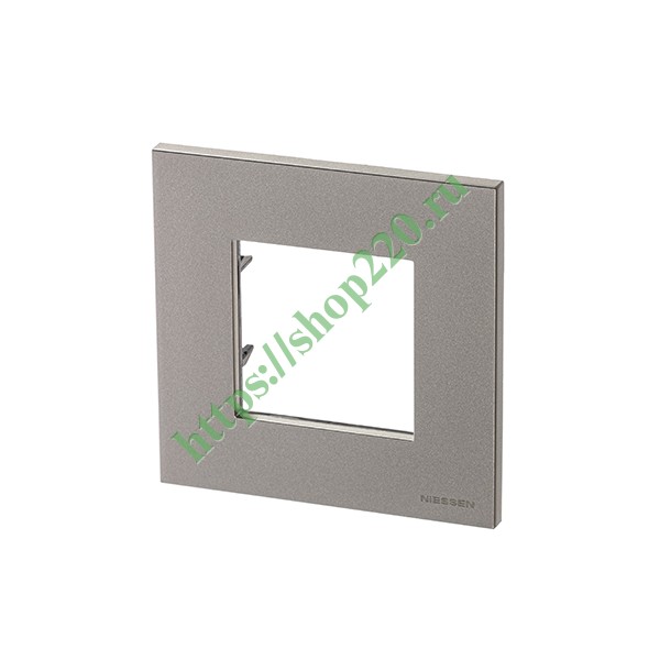 Рамка 1-постовая, 2-модульная, серия Zenit, шампань (N2271 CV)