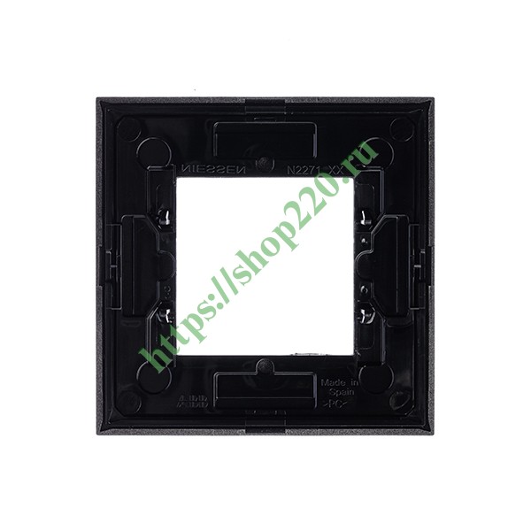 Рамка 1-постовая, 2-модульная, серия Zenit, шампань (N2271 CV)