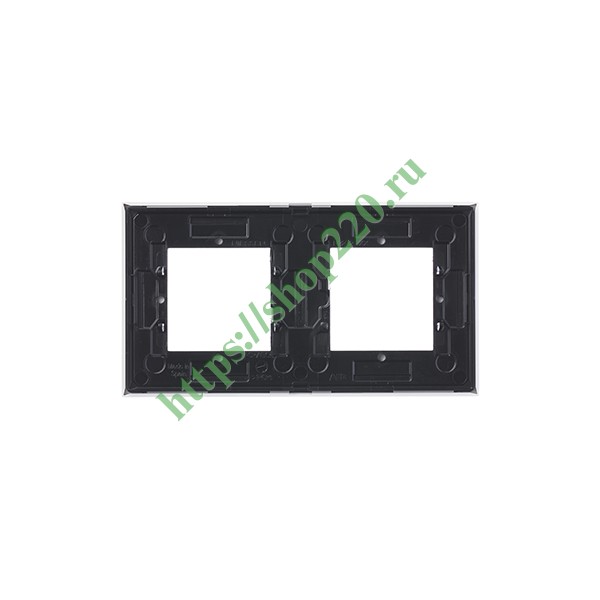 Рамка 2-постовая, серия Zenit, альпийский белый (N2272 BL)