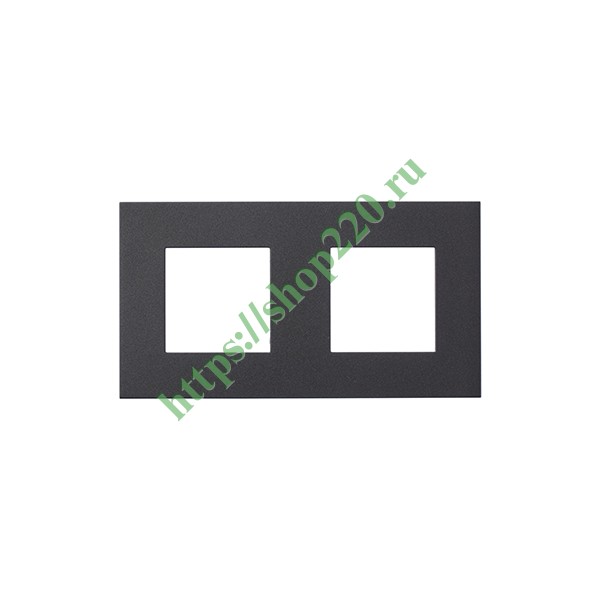Рамка 2-постовая, серия Zenit, антрацит (N2272 AN)