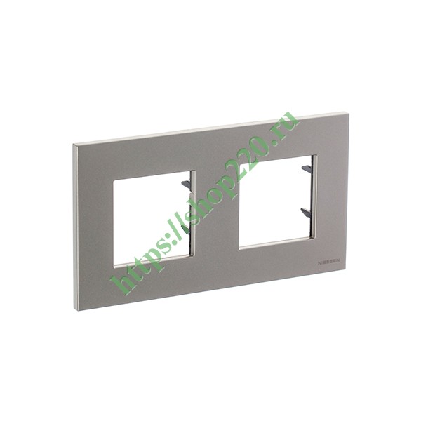 Рамка 2-постовая, серия Zenit, шампань (N2272 CV)