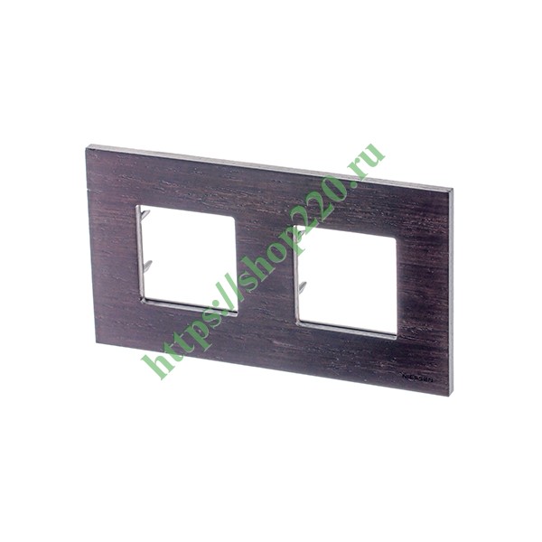 Рамка 2-постовая, серия Zenit, натуральное венге (N2272 WG)