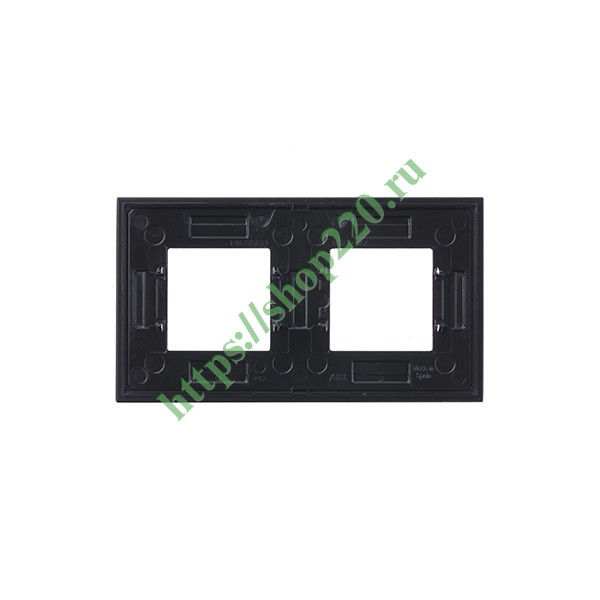 Рамка 2-постовая, серия Zenit, стекло Кофейное (N2272 CC)