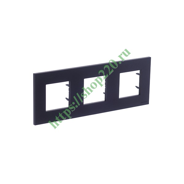 Рамка 3-постовая, серия Zenit, антрацит (N2273 AN)