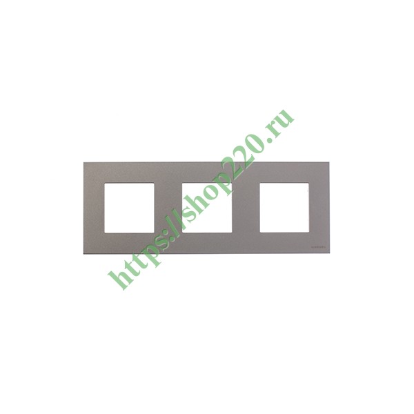 Рамка 3-постовая, серия Zenit, шампань (N2273 CV)
