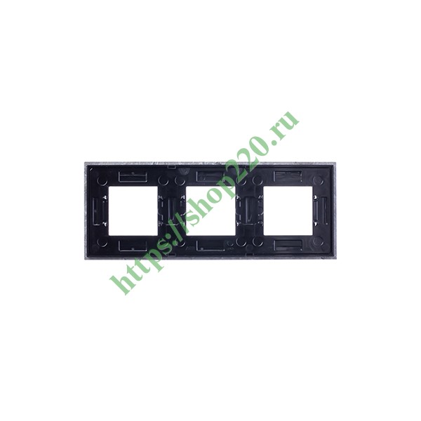 Рамка 3-постовая, серия Zenit, натуральный сланец (N2273 PZ)