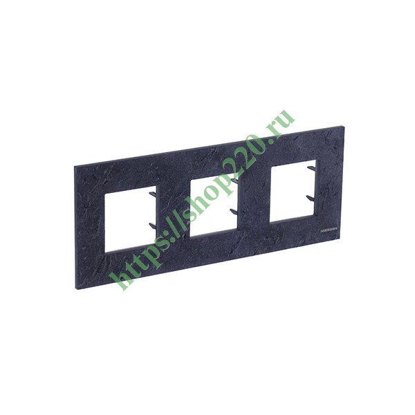 Рамка 3-постовая, серия Zenit, натуральный сланец (N2273 PZ)