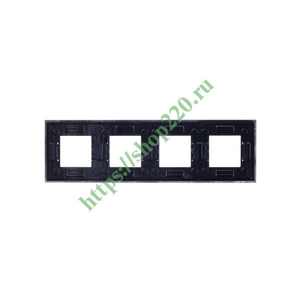 Рамка 4-постовая, серия Zenit, натуральный сланец (N2274 PZ)