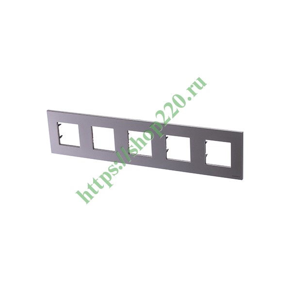 Рамка 5-постовая, серия Zenit, шампань (N2275 CV)