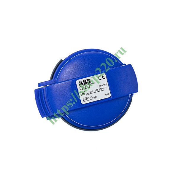 Розетка кабельная ABB Easy&Safe 232EC6 32А 2P+E IP44 6ч