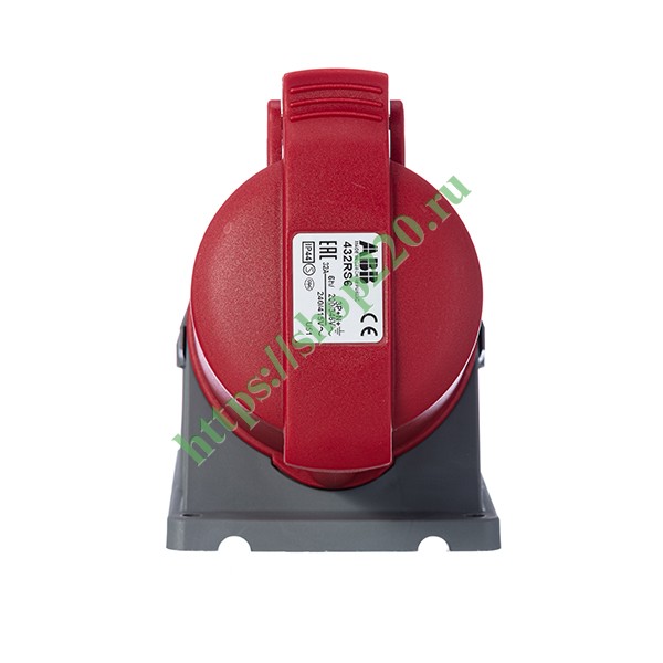 Розетка для накладного монтажа ABB 432 RS6 IP44 32A 3P+N+E