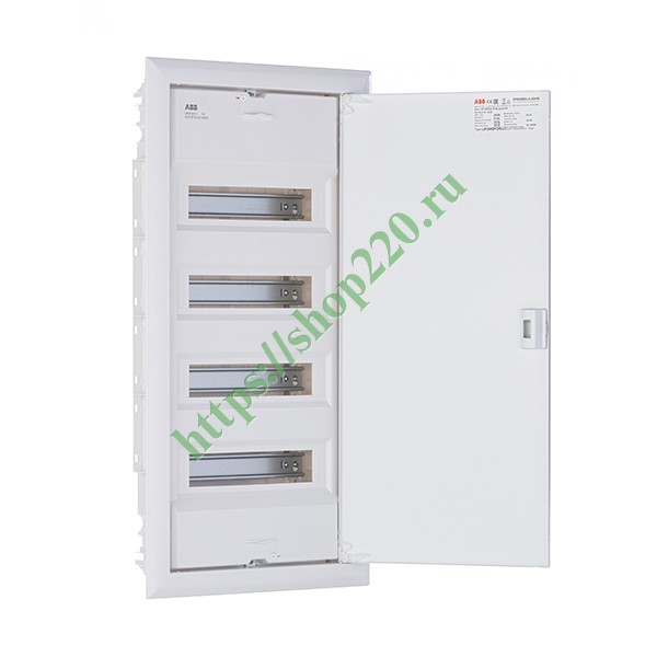 Шкаф внутреннего монтажа ABB на 48М (4x12) с самозажимными N/PE UK640P3RU (электрический щит)