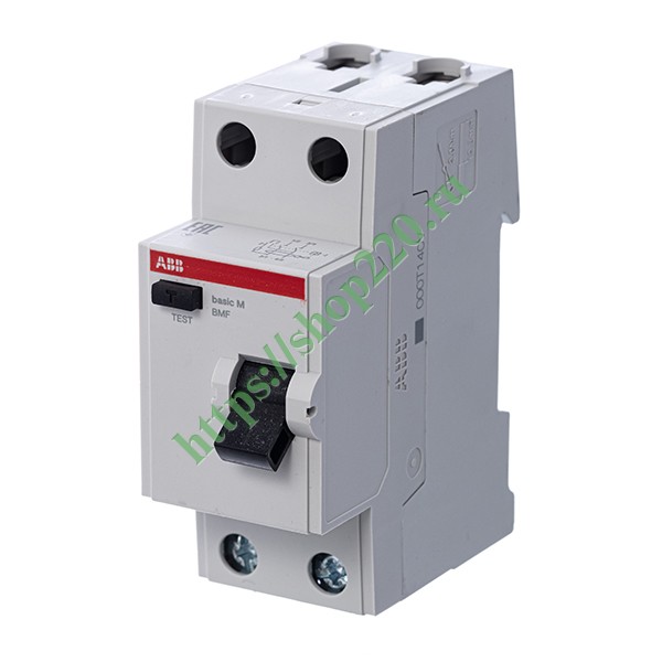 УЗО ABB Basic M 2P 40A 100мА тип AC, BMF42240 (ВДТ)