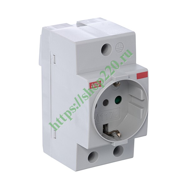 Розетка щитовая на дин-рейку ABB M1173 2Р+N 16A 2,5 модуля