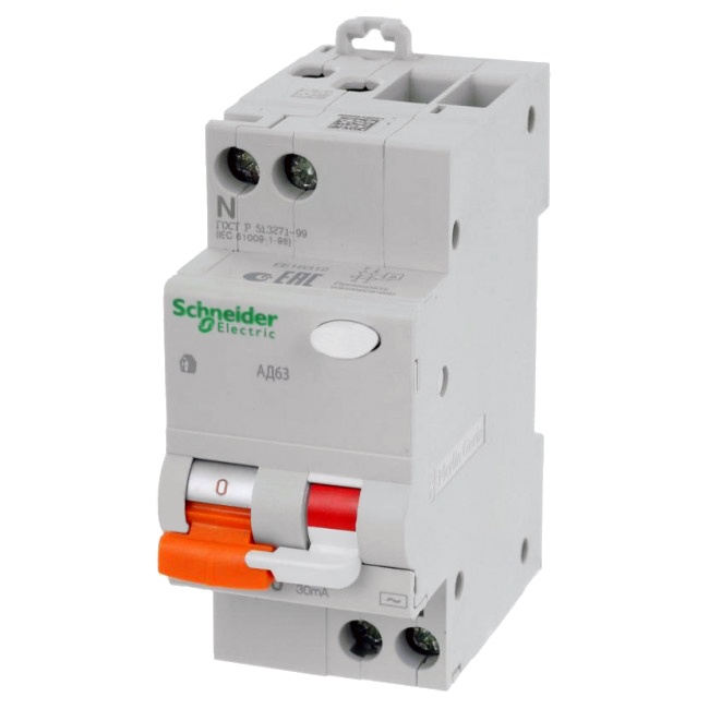 Дифференциальные автоматы Домовой АД63 Schneider Electric