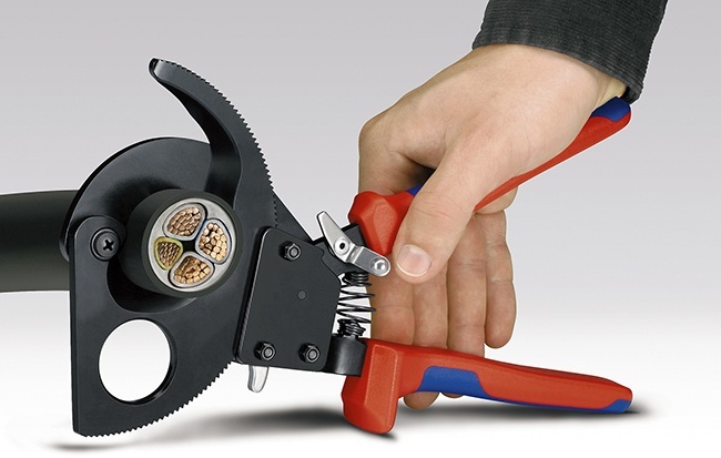 Ножницы секторные для резки кабеля