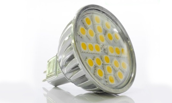 Лампы светодиодные LED MR16 220V, с цоколем GU5.3