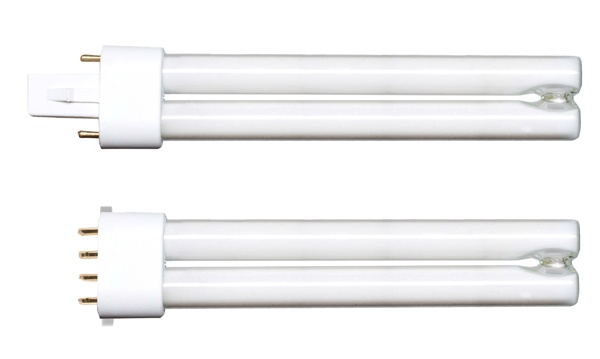 Компактные ультрафиолетовые бактерицидные лампы с цоколем G23, 2G7, 2G11, E27