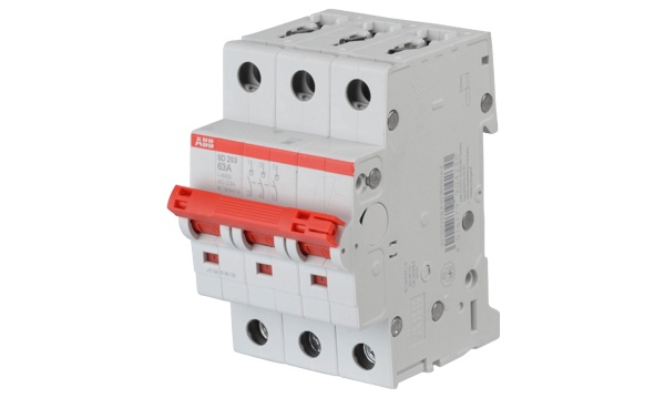 Рубильники модульные ABB серии SD200, E200  (от 16A  до 125A)