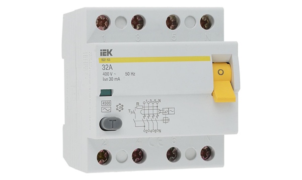 УЗО двухполюсные ВД1-63 тип AC IEK
