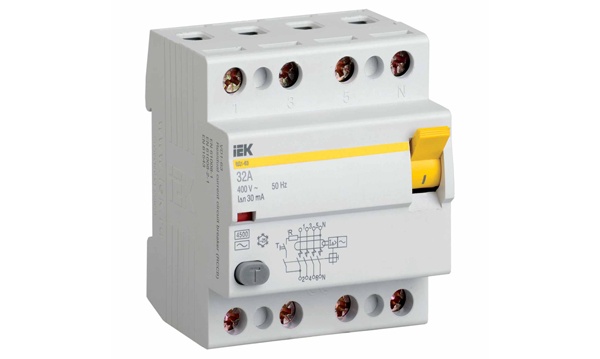 УЗО четырехполюсные ВД1-63 тип A IEK