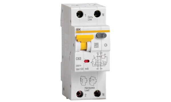 Дифференциальные автоматы двухполюсные АВДТ32 тип А IEK