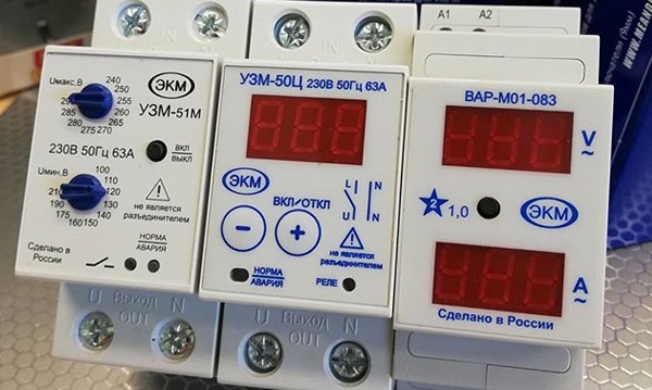 Модульные реле напряжения, таймеры, термостаты, устройства УЗМ