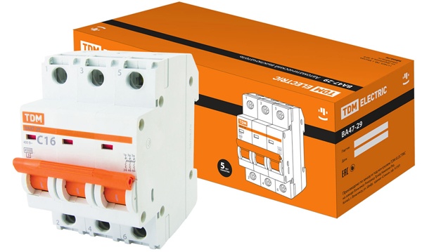 Автоматические выключатели ВА47-29 характеристика C TDM Electric