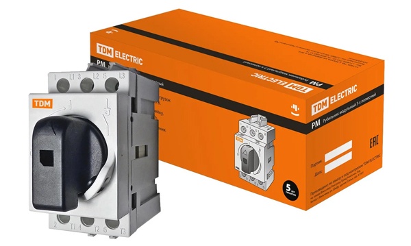 Рубильники модульные 3-х полюсные РМ TDM Electric