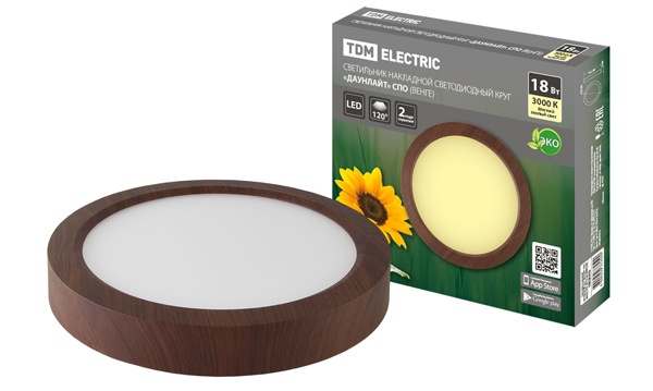 Бытовые накладные светодиодные светильники LED TDM Electric