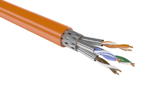 SSTP информационный кабель связи в экране + каждая пара в экране (S/FTP)