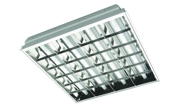 Встраиваемые растровые светильники 4х18 под Армстронг