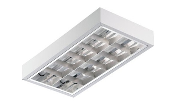 Накладные растровые светильники 2х18 Вт