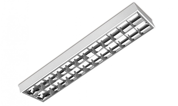 Накладные растровые светильники 2х36 Вт