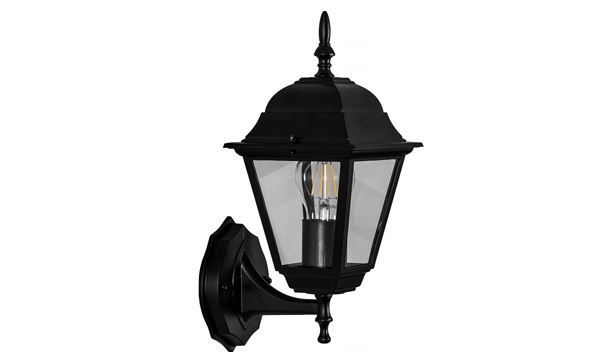 Садово-парковые светильники серия Классика черные четырехгранные