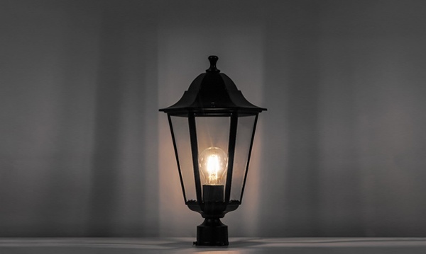 Садово-парковые светильники серия Классика черные шестигранные