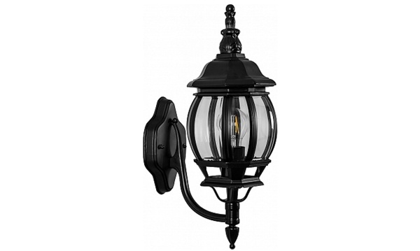 Садово-парковые светильники серия Классика черные восьмигранные