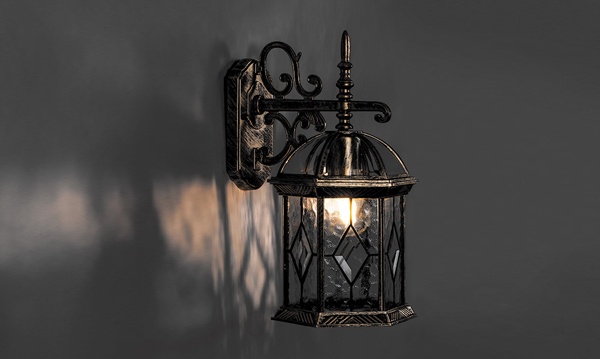 Садово-парковые светильники Модерн серия Витраж со стеклянной крышкой